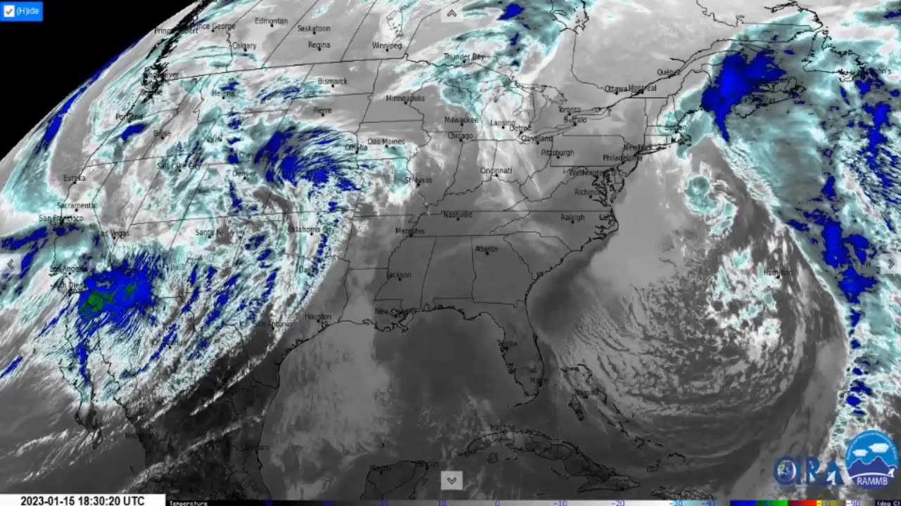 Miran Rubin - Canada / United States / IR / 4km - RAMMB/CIRA Geos16 - 03/21.01.2023.