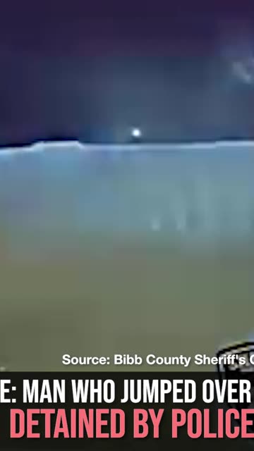 Update: Man Who Jumped Over Bridge Has Been Detained by Police