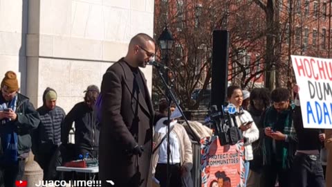 New York City Mayor Eric Adams Protest