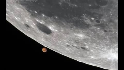 The Full Wolf Moon Eats Mars on January 13th 2025!