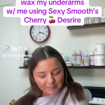 @rayleighcombs Underarm Waxing | Sexy Smooth Cherry Desire Scented Hard Wax for Silky Smooth Skin