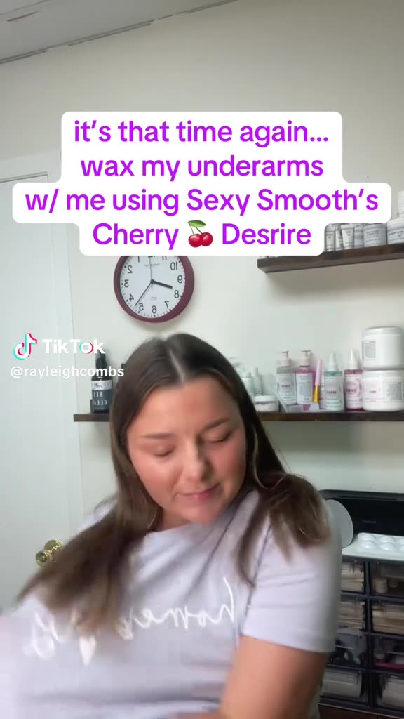 @rayleighcombs Underarm Waxing | Sexy Smooth Cherry Desire Scented Hard Wax for Silky Smooth Skin