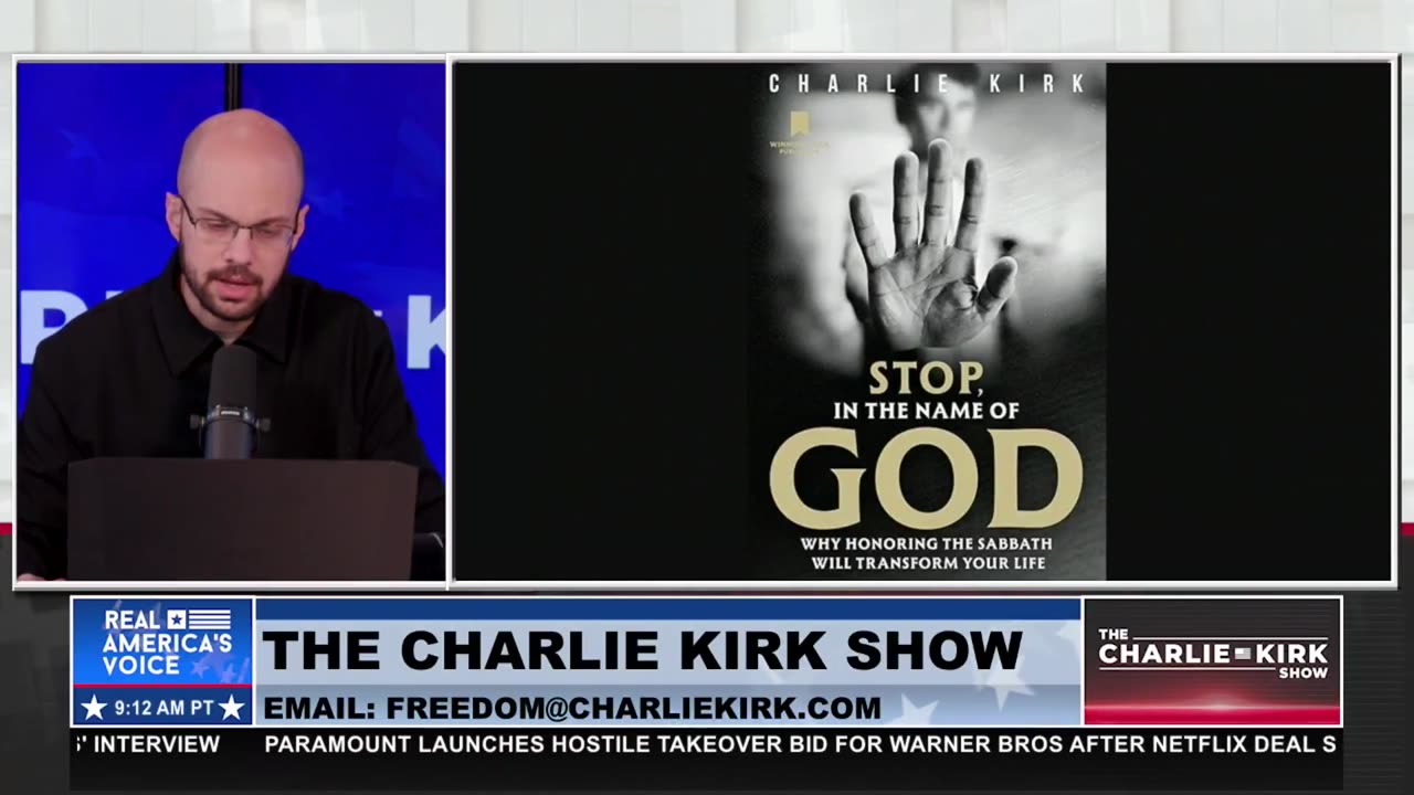 "STOP IN THE NAME OF GOD": CHARLIE KIRK'S NEW BOOK