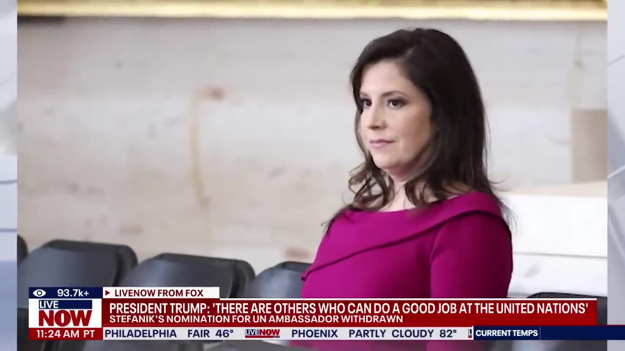 BREAKING: Elise Stefanik’s UN Ambassador Nomination WITHDRAWN!