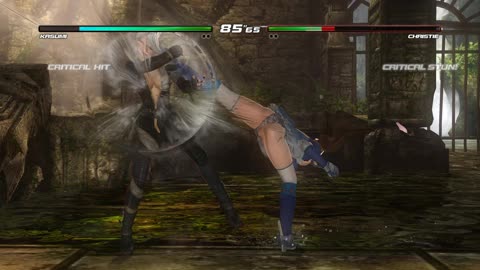 Dead or Alive 5 Last Round: Kasumi (costume 41) vs Christie - 4K