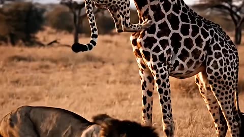 African Savannah Diary Lion and Cheetah