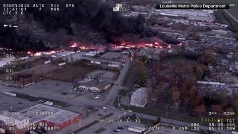 Police helicopter, bodycam video shows aftermath of deadly UPS plane crash in Louisville