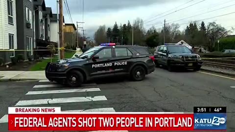 2 people shot by federal agents in Portland, Oregon.