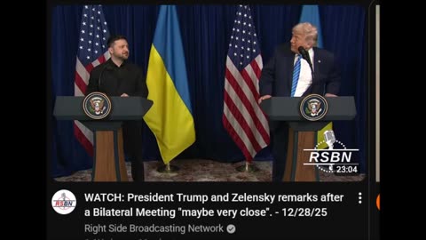 President Trump and Zelensky remarks after a Bilateral Meeting - 12/28/25