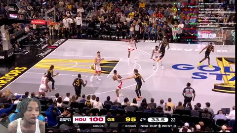 Flight reacts to Houston Rockets at Golden State Warriors game highlights