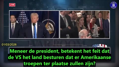 【NL】President Trump: De VS gaat Venezuela met een groep besturen