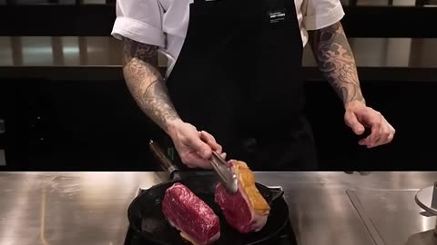 This is how I cook a steak in a cast iron pan.