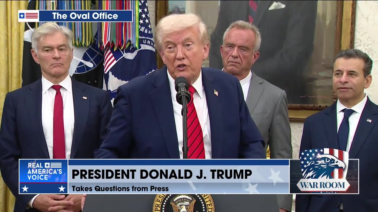 President Trump Takes Questions From Press After AstraZeneca Drug Pricing Announcement