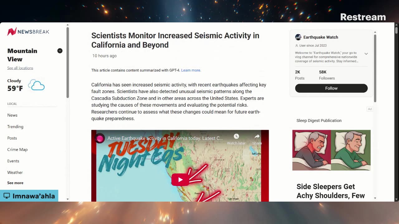 The EARTH is shaking up with seismic activity because the LORDS return is NEAR!!! #END-TIME-SIGNS