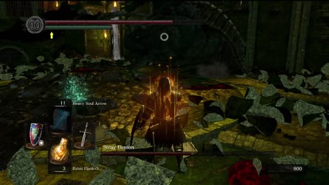 Dark Souls Remastered | Stray Demon boss fight, solo on NG+1 (NG+), in Northern Undead Asylum