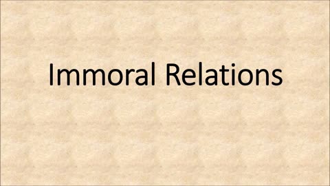 Immoral Relationships