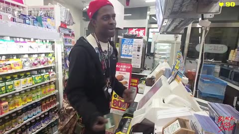 Black streamer in Japan doing what they do best