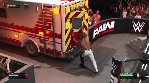 CM Punk VS Seth Rollins Ambulance Match - WWE 2K25