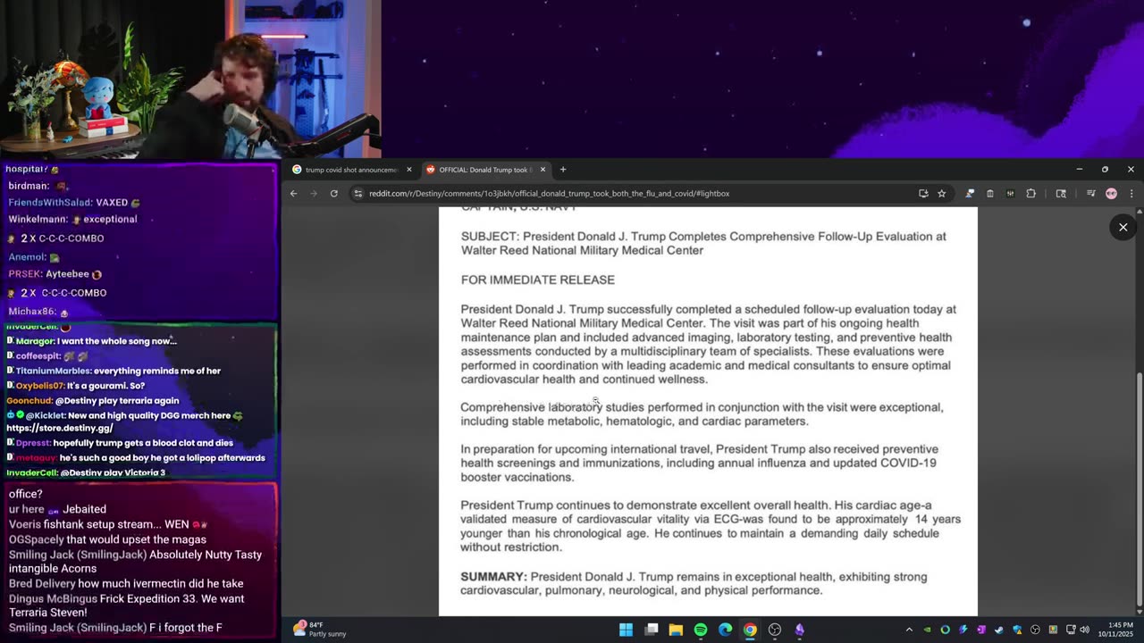 [Mirror] Destiny YouTube Stream