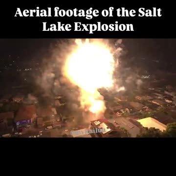 Aerial view (drone footage) of Hawaii New Year's Day explosion!