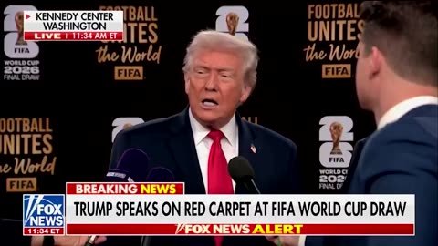 Trump at the the 2026 FIFA World Cup draw: "It's just a big day, and it's a great sport...