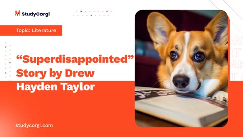 "Superdisappointed" Story by Drew Hayden Taylor - Essay Example