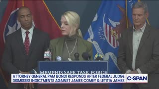 BREAKING: Pam Bondi "will be taking all available legal action" against Comey and James