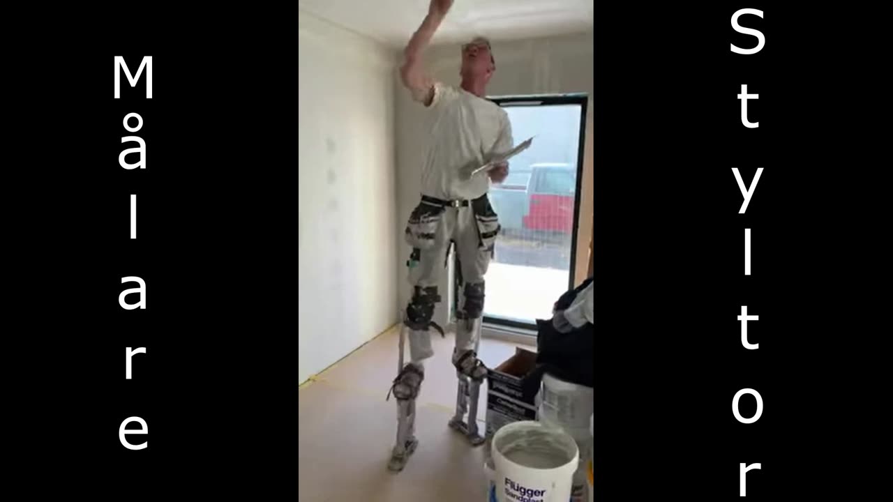 Målare med styltor