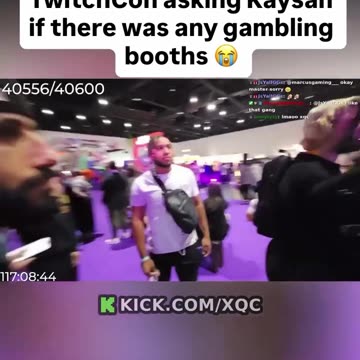 xQc Asks About Gambling Booths at TwitchCon