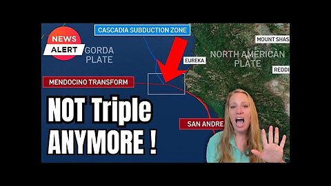 HORROR NEWS in California -Mendocino TRIPLE Junction NOW has 5 PLATES colliding-M8 Earthquake Risk !