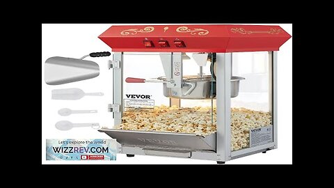 VEVOR Popcorn Popper Machine 8 Oz Countertop Popcorn Maker 850W 48 Cups Review