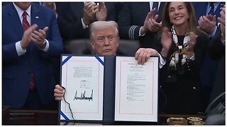 President Trump - Signing of the CR, and EO with the First Lady