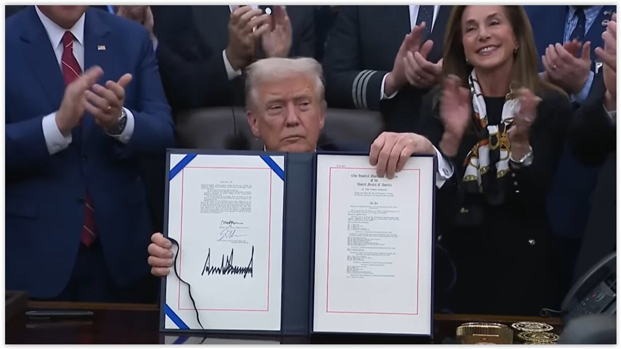 President Trump - Signing of the CR, and EO with the First Lady
