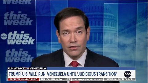 Secretary of State SCHOOLS ABC Host Over Who's Running Venezuela