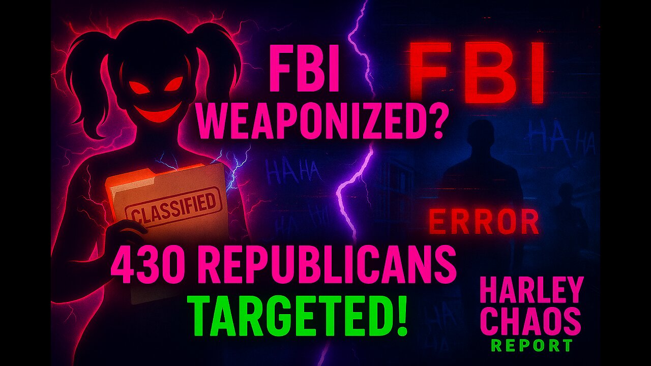 💥 Harley Reacts: FBI “Weaponization”? — 430 Republicans Targeted!