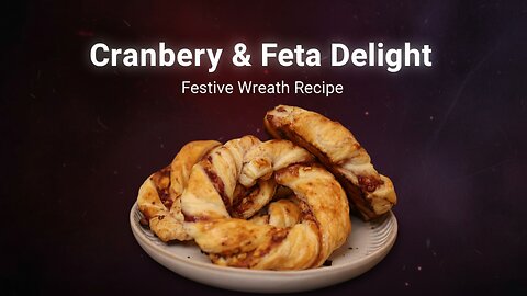 Easy Cranberry Feta Wreaths | The Perfect Holiday Appetizer