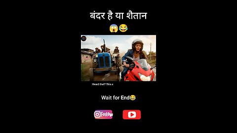 Girl vs Monkey Tractor 😱 | 120 km/h Bike Crash Scene | Real Village Drama 🚜💨
