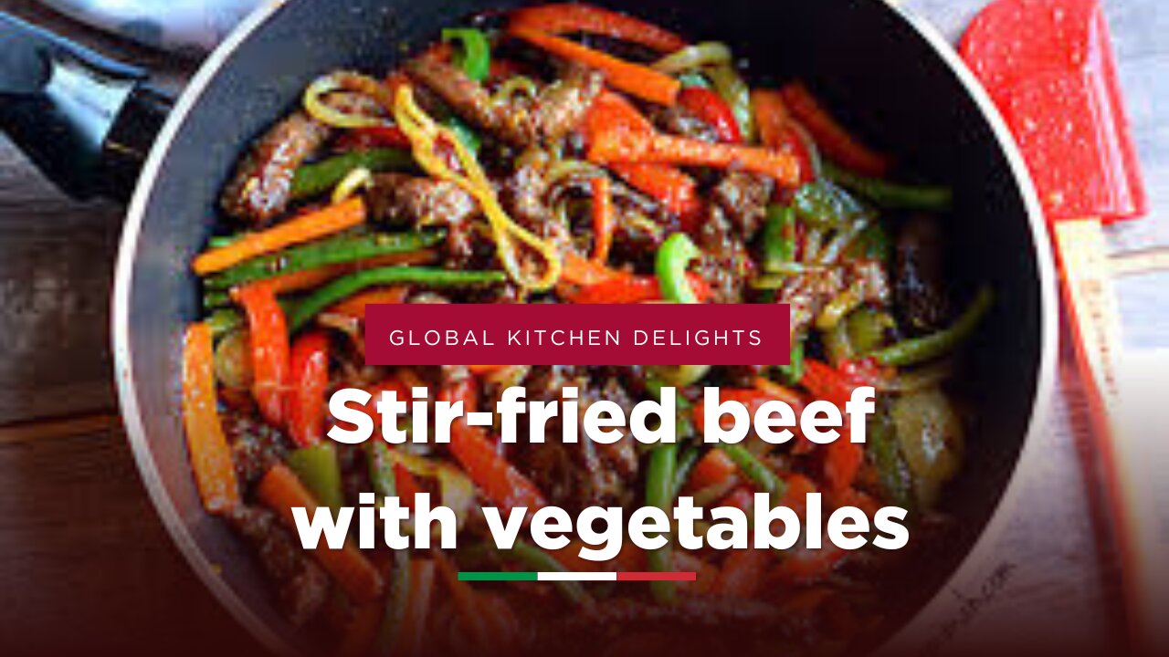 Stir-fried beef with vegetables - Chinese style