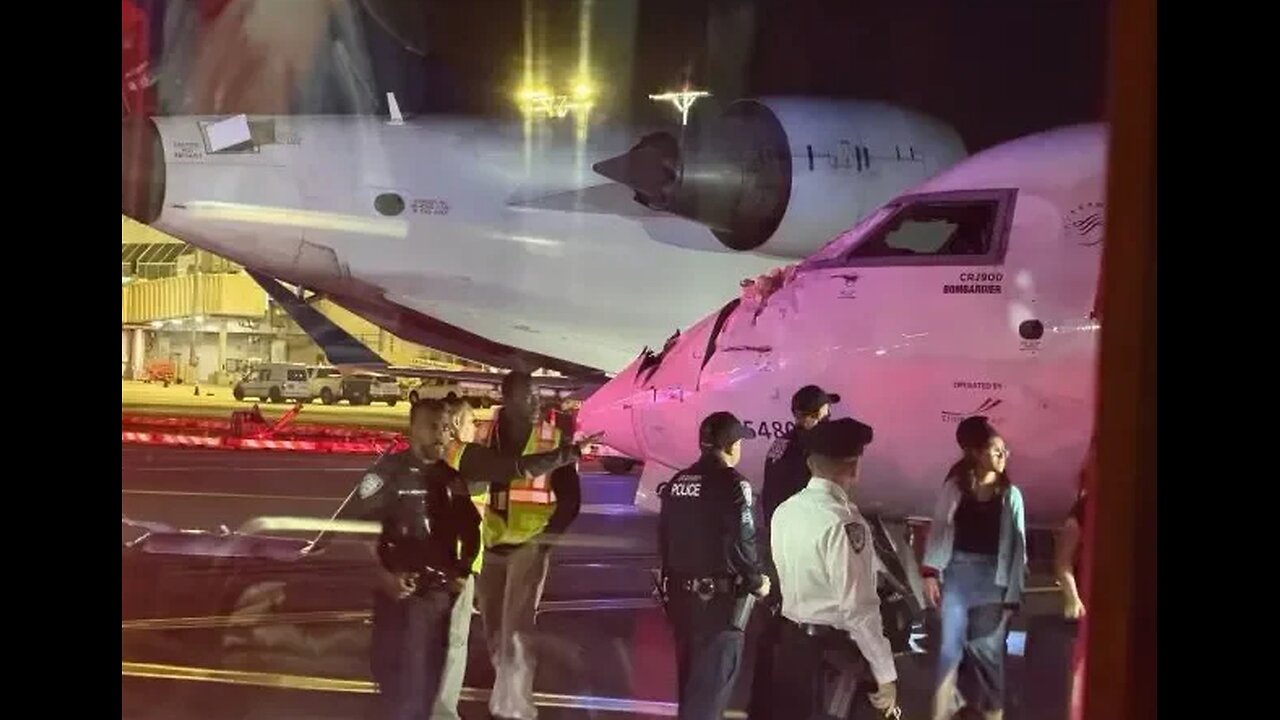 ‘Absolutely Smashed’. Wing Ripped Clean Off Delta Jet in Terrifying LaGuardia Collision
