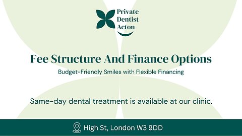 Affordable Private Dentistry in Acton – Clear Pricing & Flexible Payment Plans