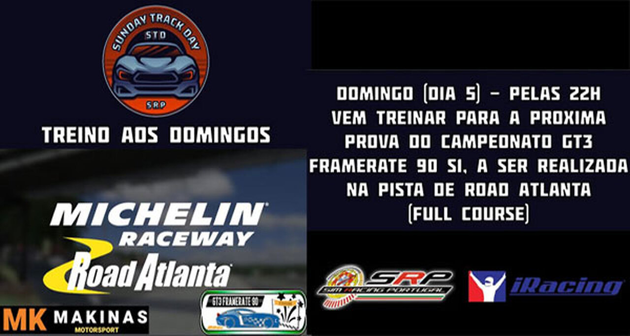 🇵🇹 [iRacing Live] 🇵🇹 Sunday Track Day @ Road Atlanta
