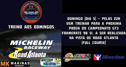 🇵🇹 [iRacing Live] 🇵🇹 Sunday Track Day @ Road Atlanta