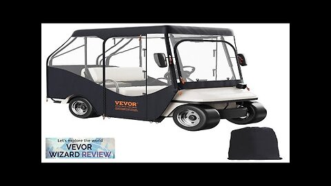 VEVOR Golf Cart Enclosure 420D Polyester Driving Enclosure with 4-Sided Transparent Review