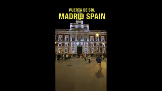 Exploring Madrid Spain: Puerta de Sol At Night #shorts