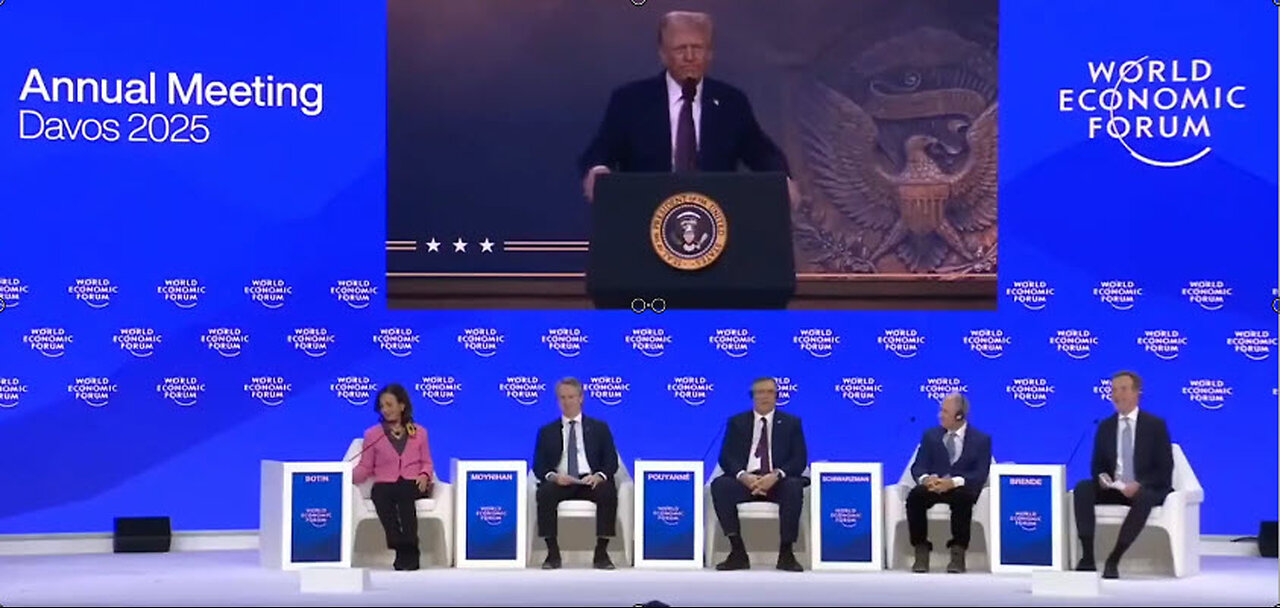 TRUMP CALLS OUT BANKERS AT WEF!