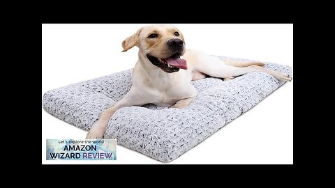 KSIIA Washable Dog Bed Deluxe Plush Dog Crate Beds Fulffy Comfy Kennel Review