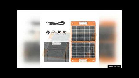 US Direct FlashFish 18V 60W Foldable Solar Panel Portable Solar Charger Review