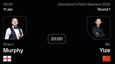 🔴 ถ่ายทอดสดสนุกเกอร์ 🏴󠁧󠁢󠁥󠁮󠁧󠁿 ฌอน เมอร์ฟี่ย์ VS อู๋ อี๋เจ๋อ 🇨🇳 ศึก มาสเตอร์ส 2026