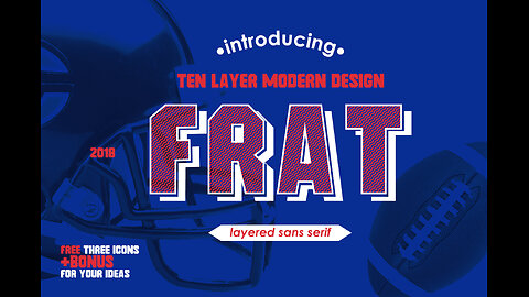 Frat Font - Modern Uppercase Sans Serif