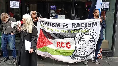 PROTEST, I.D.F. RECRUITMENT OFFICE, GLASGOW